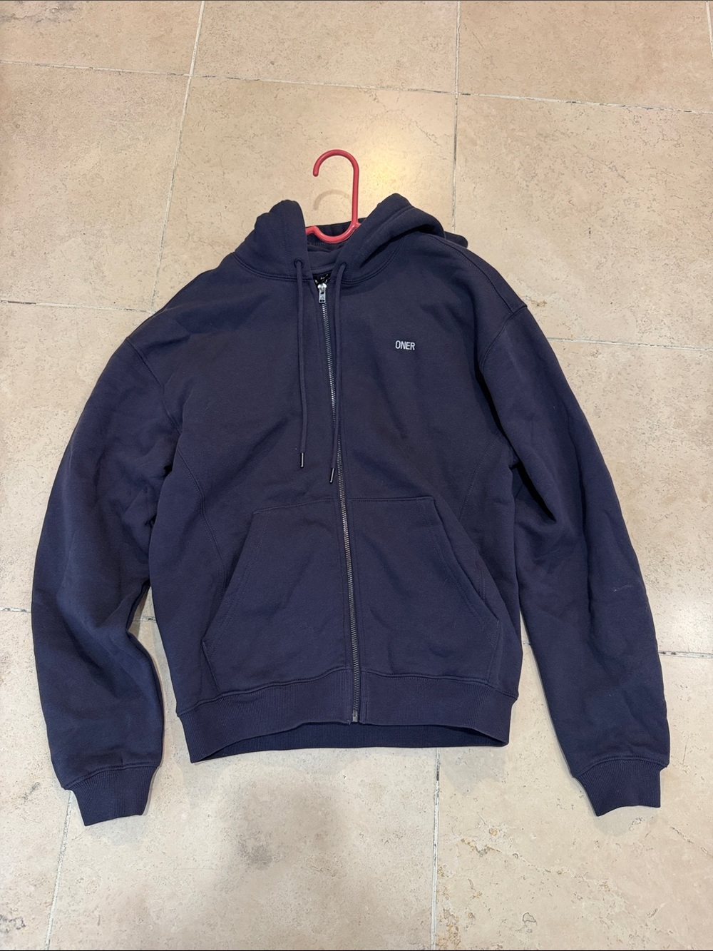 Oner Active Navy Full-Zip Hooded Sweatshirt